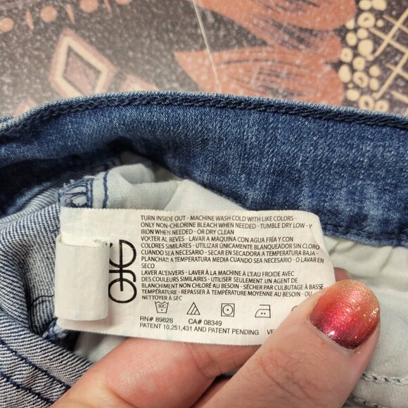 Gloria Vanderbilt 12S Missy Medium Wash Denim Blue Amanda Line Tapered Jeans - Picture 8 of 13